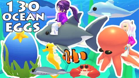 We opened Ocean Eggs until we got every pet on Adopt Me! | Roblox - YouTube