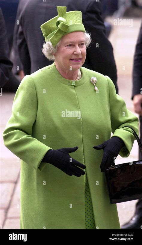 British Queen Elizabeth II at the Convent of Santa Maria delle Grazie ...