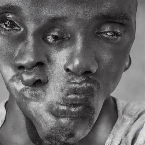 portriat of a african man with intense face, dslr | Stable Diffusion