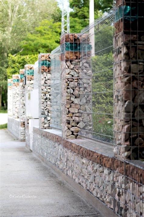 Beautiful Gabion Decorating Ideas For Your Outdoor Area - Engineering Discoveries | Fence design ...