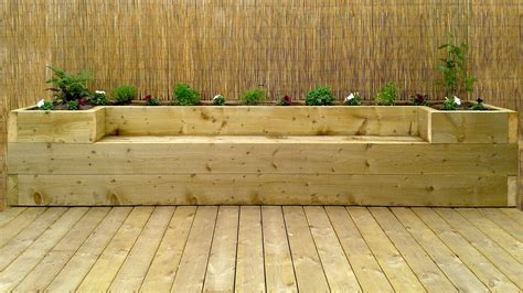 flower beds made from decking boards - Google Search | Diy garden seating, Garden seating ...