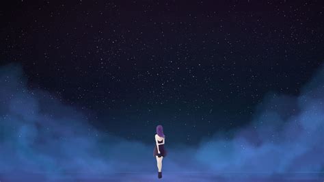 🔥 [20+] Night Sky Anime Desktop Wallpapers | WallpaperSafari