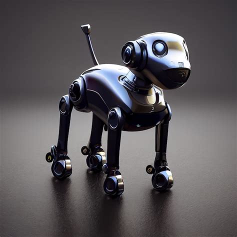 Premium AI Image | Futuristic pet robot dog. Robotic cyber dog.