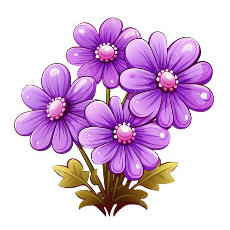 Purple Flowers On Transparent Background, Purple Flowers, Flowers ...