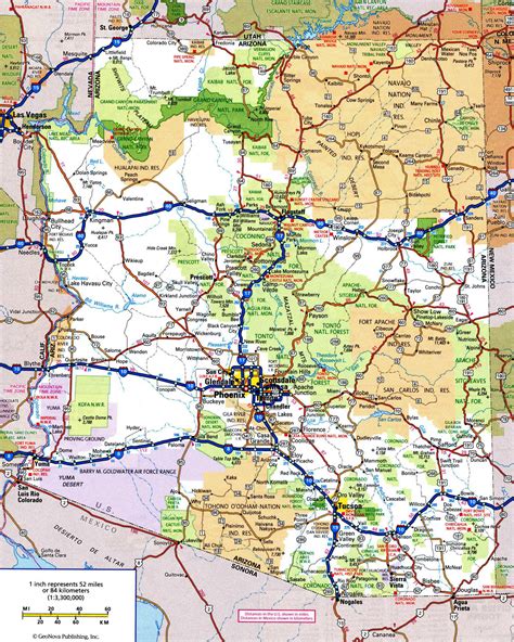 Large Detailed Roads And Highways Map Of Utah State With All Cities ...