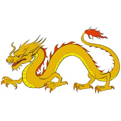 Easy Chinese Dragon Drawing Color - Goimages Zone