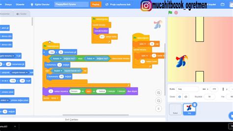 Scratch Flappy Bird Oyunu Yapımı - YouTube