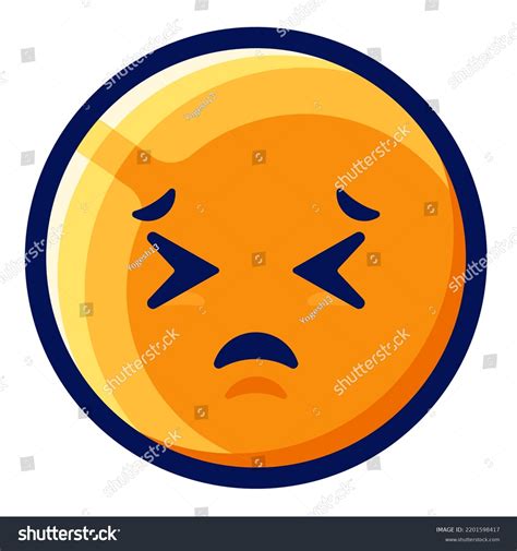 Sad Emoji Yellow Emoji Isolated Illustration Stock Illustration 2201598417 | Shutterstock