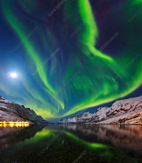 Aurora borealis, Norway - Stock Image - C022/2530 - Science Photo Library