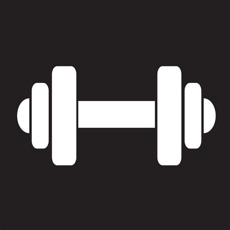 Dumbbell icon symbol sign 630858 Vector Art at Vecteezy