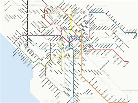 Map Shows Future Of LA Mass Transit - Business Insider