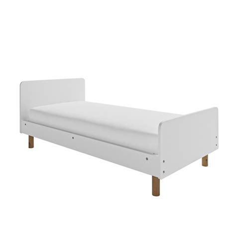 White Wooden Single Scandi Bed Frame - Juni - BuyItDirect.ie