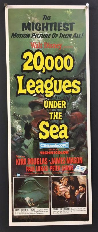 20,000 Leagues Under the Sea (1954) – Original Insert Movie Poster – Hollywood Movie Posters