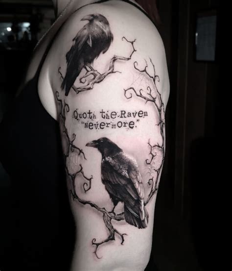 Best 40 Inspiring Raven Tattoo Designs and Ideas with Meaning