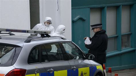 Police seal off part of The Old High Street, Folkestone, after incident