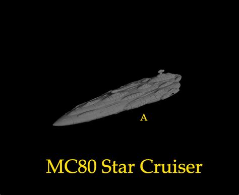 MC80 Star Cruiser for Star Wars Armada or Display Resin 3D - Etsy