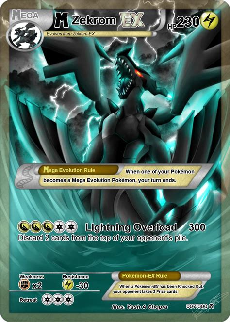 Pokemon Mega Zekrom Ex Card Images | Pokemon Images