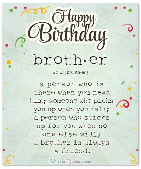 Happy Birthday Brother Wishes - Birthday Quotes for Big and Little Bro