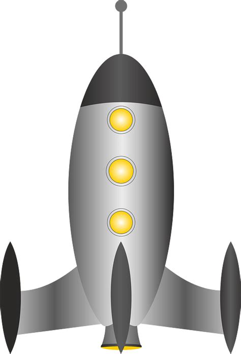 Rocket clipart grey image - Clipart Library - Clip Art Library