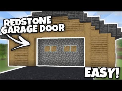 EASY REDSTONE GARAGE DOOR In Minecraft Bedrock 1.17!!! (PS4, PS5, Xbox, Windows 10, MCPE, Switch ...