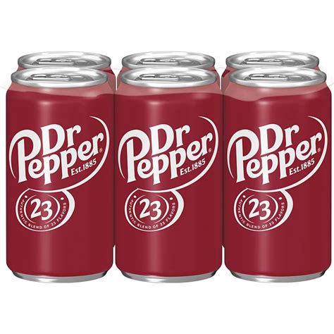 Dr Pepper Soda Mini 7.5 oz Cans - Shop Soda at H-E-B