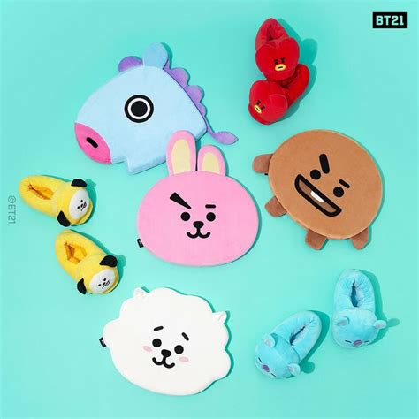 LINE FRIENDS STORE @LINEFRIENDSinfo #BT21 얼굴 방석 & 인형 슬리퍼 한국 온라인 출시! 요즘 ...