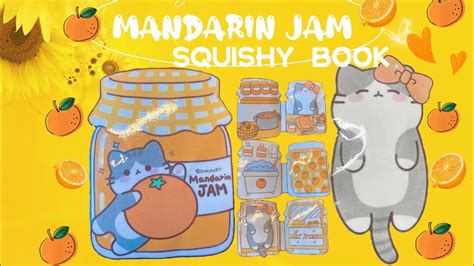 DIY Mandarin Jam Squishy Book - YouTube