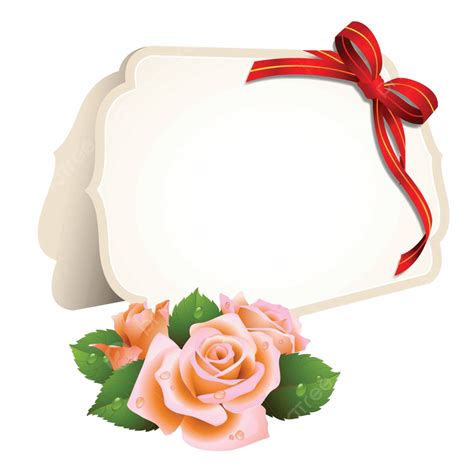 Blank Invitation Card And Roses On Background Paper Romance White Vector, Paper, Romance, White ...