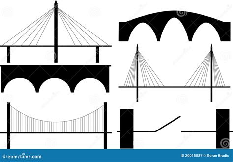 Bridge Silhouette Royalty Free Stock Photography - Image: 20015087