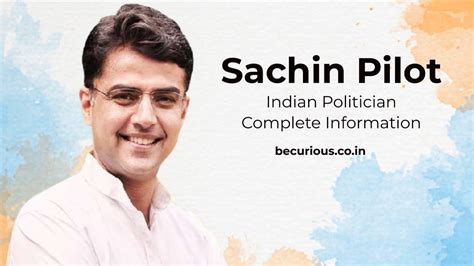 Sachin Pilot Biography: Age, Wiki, Family, Career & More - Be Curious