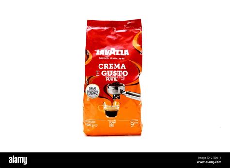Lavazza crema e gusto roasted coffee beans Stock Photo - Alamy