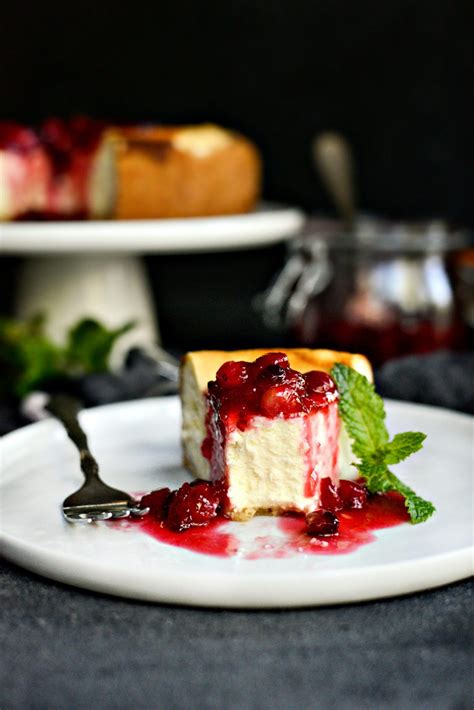 Goat Cheese Cheesecake with Tahini Shortbread Crust - Simply Scratch