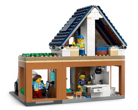 LEGO Set 60398-1 Family House and Electric Car (2023 City) | Rebrickable - Build with LEGO
