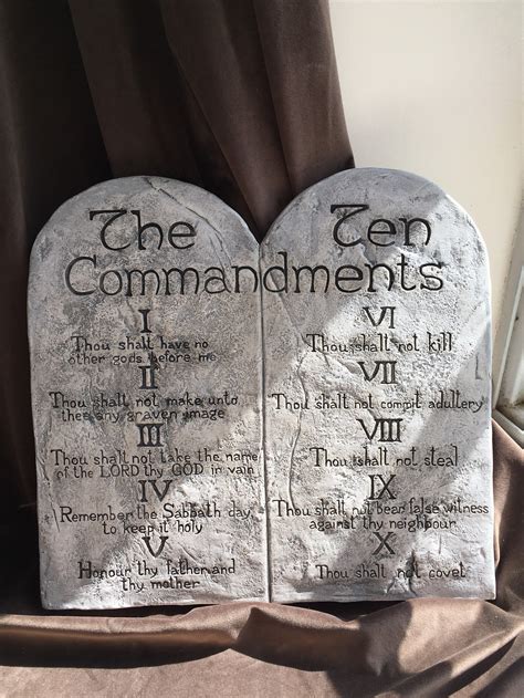 10 Commandments Wall Art, Religion Biblican Story, Ten Commandments Moses Showing the Tables ...