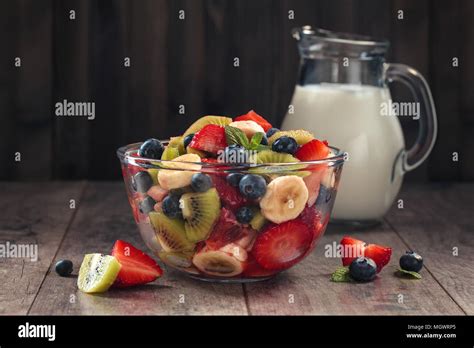 Healthy fruit salad Stock Photo - Alamy