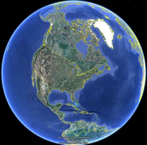 North America Blank Map