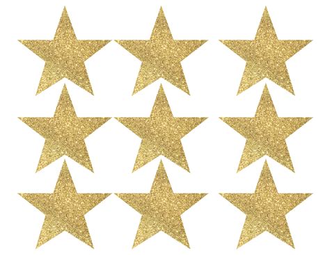 Gold Star Banner Christmas Garland Printable - Paper Trail Design