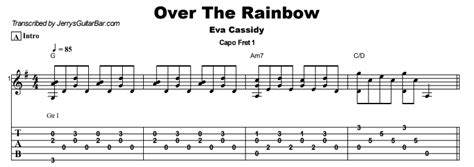 Eva Cassidy - Over The Rainbow | Guitar Lesson, Tab & Chords | JGB