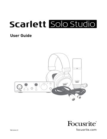 Focusrite Scarlett Solo 3rd Gen Studio User Guide | Manualzz