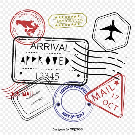 Postmark Vector Design Images, Retro Postmark, Stamp Clipart, Vector Material, Passport Stamp ...