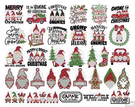 Christmas Gnome SVG & Sublimation Designs Bundle • OhMyCuttables