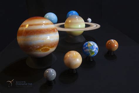 Solar System Set – Space Art By Christopher Doll