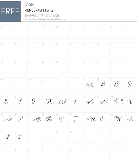 MONOGRAM T 1.00;February 6, 2020;FontCreator 11.5.0.2427 32-bit Fonts Free Download ...