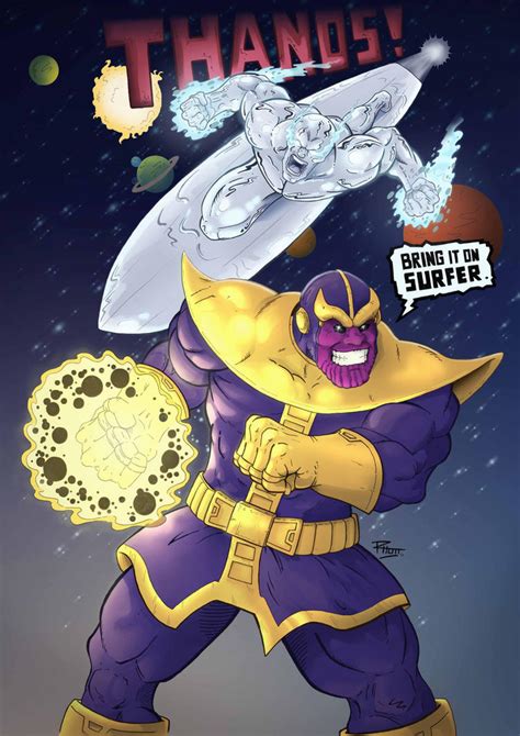 Thanos vs Silver Surfer by RHOM13 on DeviantArt