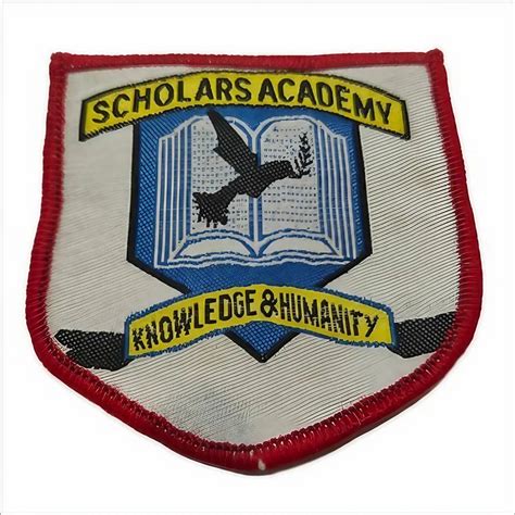 Blue Polyester School Badge, Size: 3x3 Inch at Rs 3/piece in Surat | ID: 24834420955