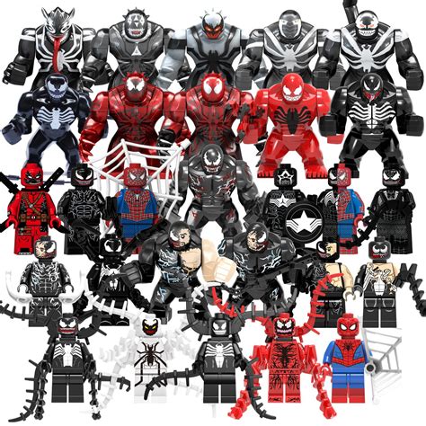 Venom 2 Riot Carnage Anti Venom Spiderman Big Figs Superhero Minifigures