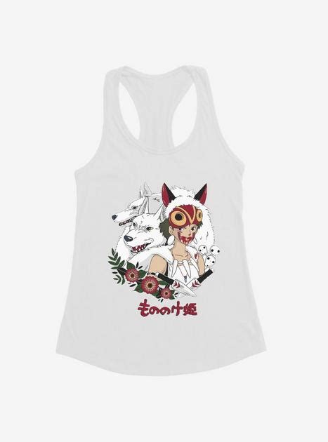 Studio Ghibli Princess Mononoke Wolf Princess Girls Tank - WHITE | Hot Topic