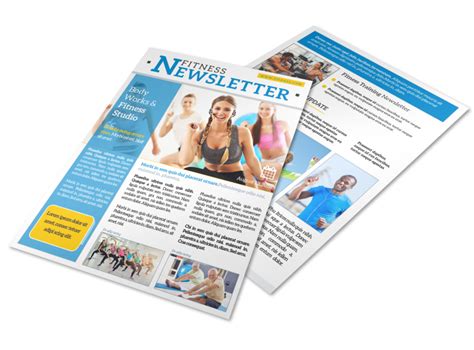 Body Works Fitness Newsletter Template | MyCreativeShop