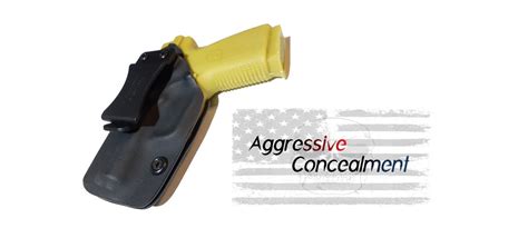 Aggressive Concealment PM45IWBLP IWB Kydex Holster Kahr Arms PM45