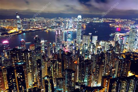 Hong Kong night view from the peak — Stock Photo © leungchopan #6519730